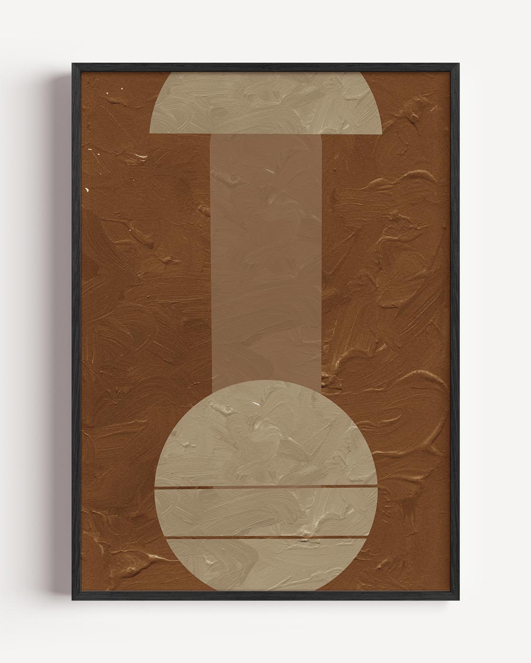 Eigentijdse Abstracte Cirkel – abstracte portret poster als wanddecoratie