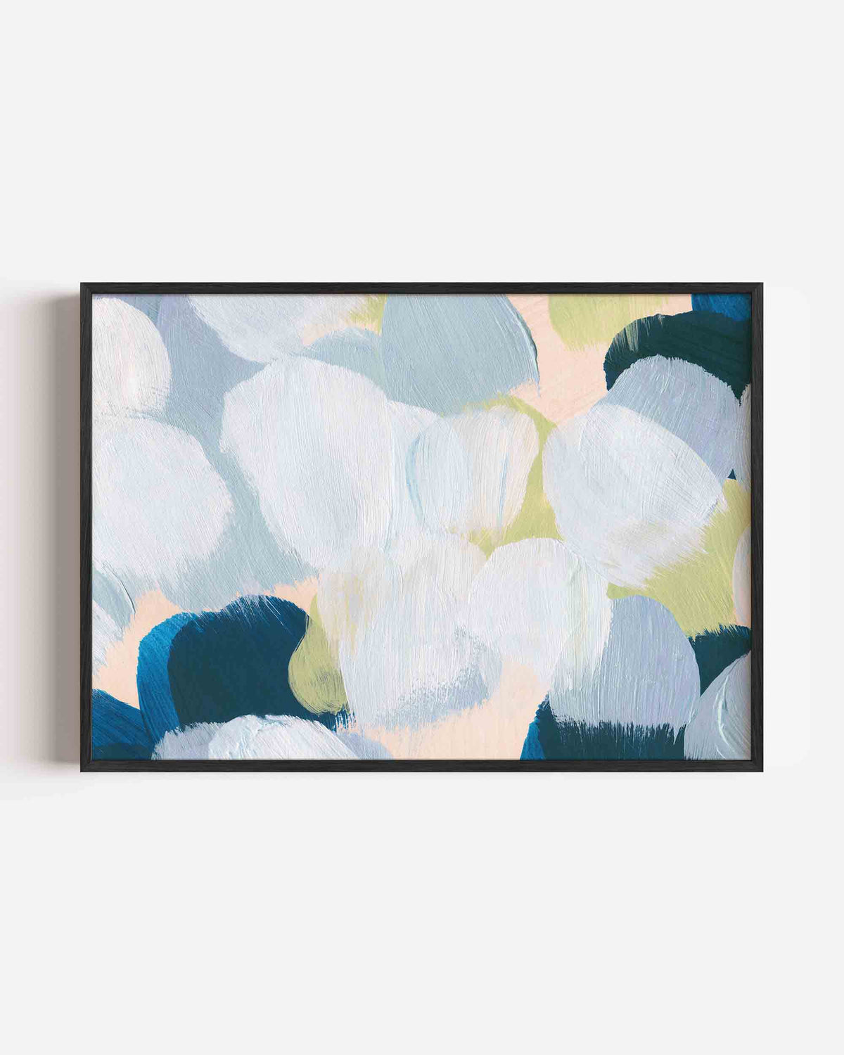 Abstracte penseelstreken – schilderkunst landscape poster als wanddecoratie