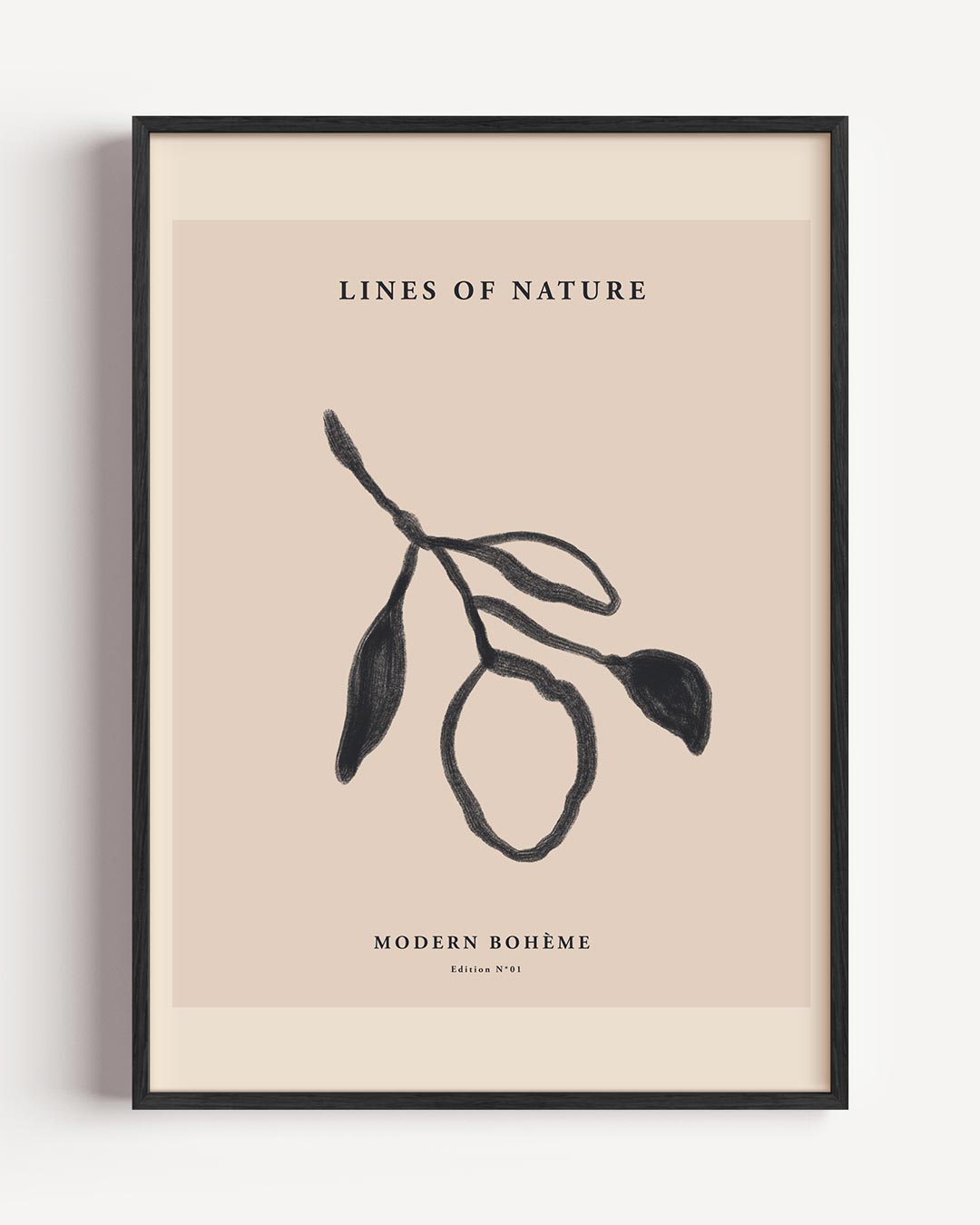 Lines of Nature - Modern Bohème – boheme portret poster als wanddecoratie