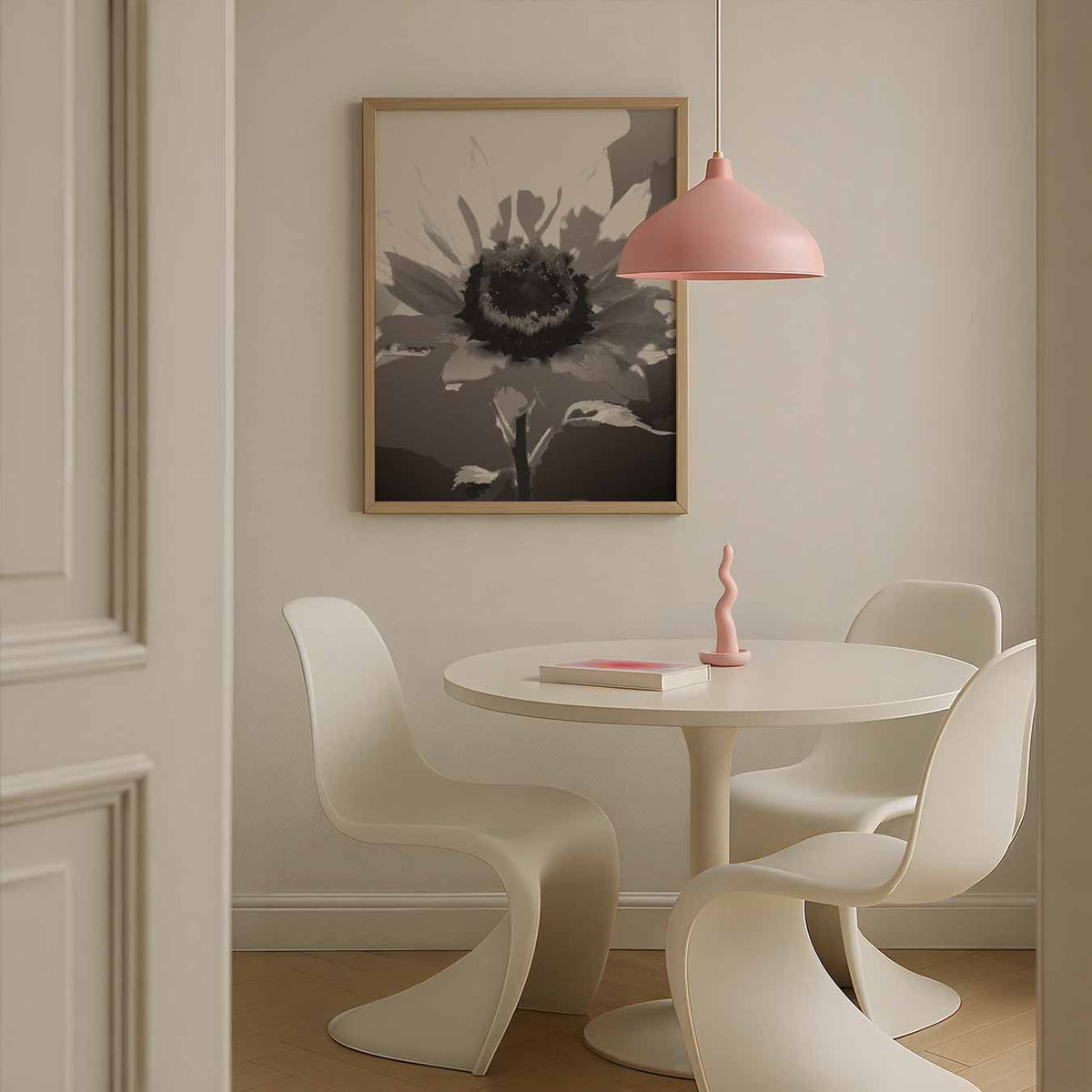 Stijlvolle Zonnebloem – bloemen poster in staand formaat