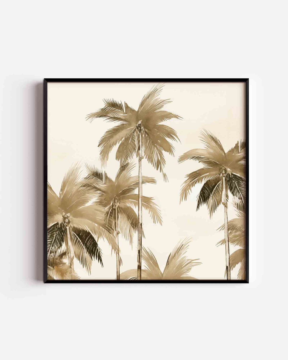 Palmbomen – jungle vierkante poster als wanddecoratie