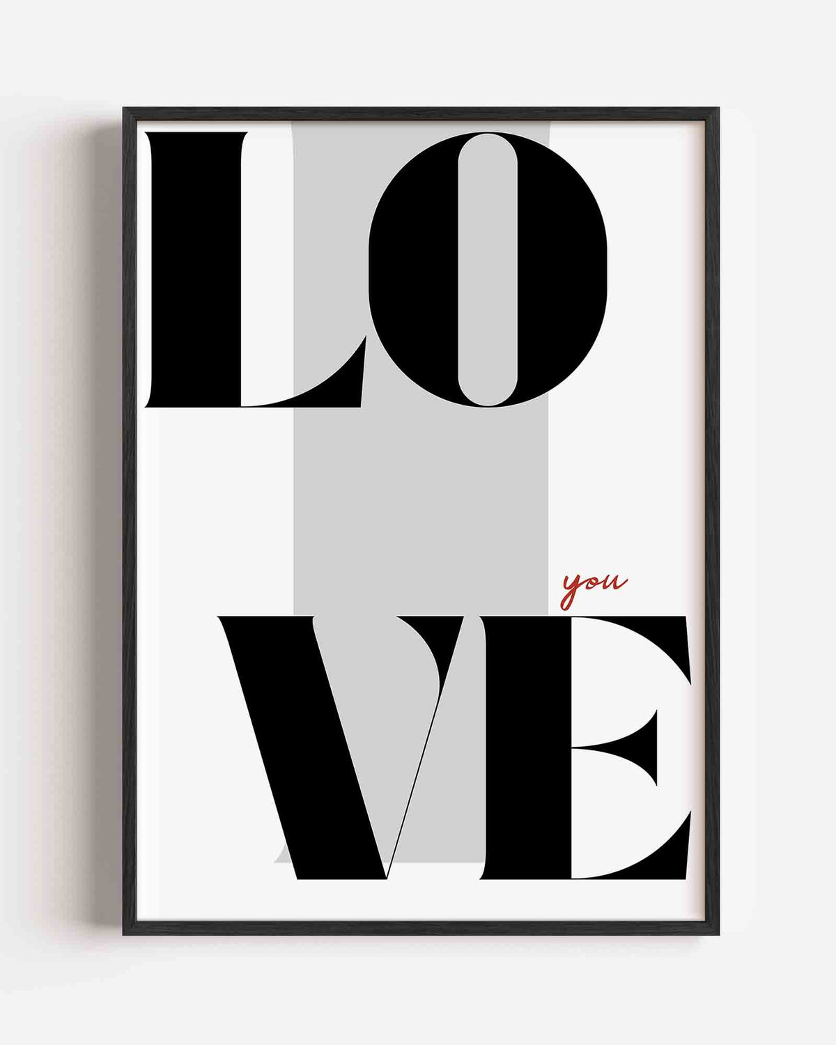 Love you – Pop Art portret poster als wanddecoratie