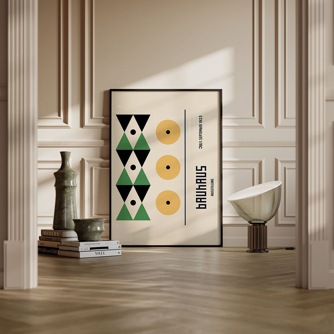 Vormen en vlakken – moderne Bauhaus wandkunst als poster
