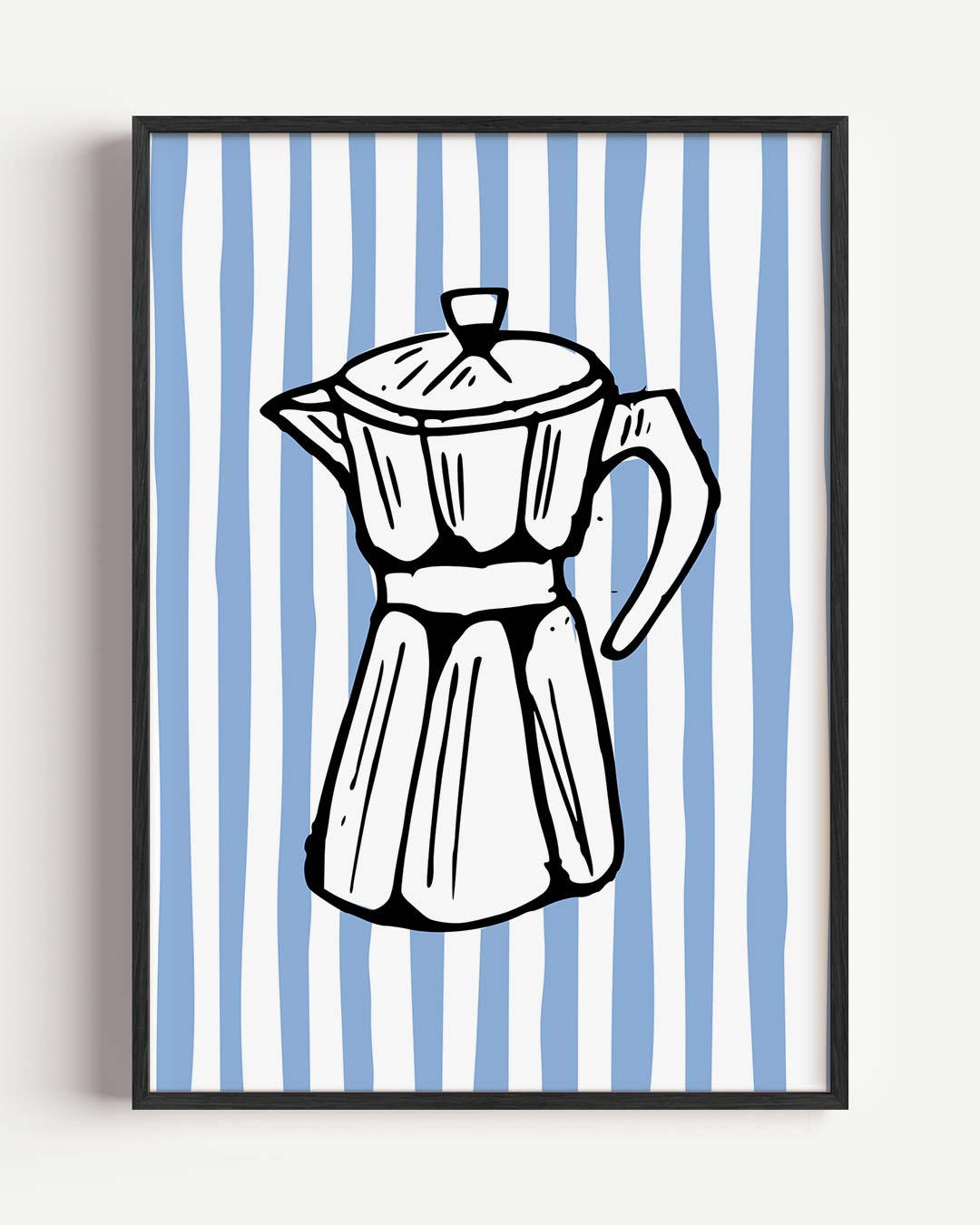 Retro Koffiepot – zomer portret poster als wanddecoratie