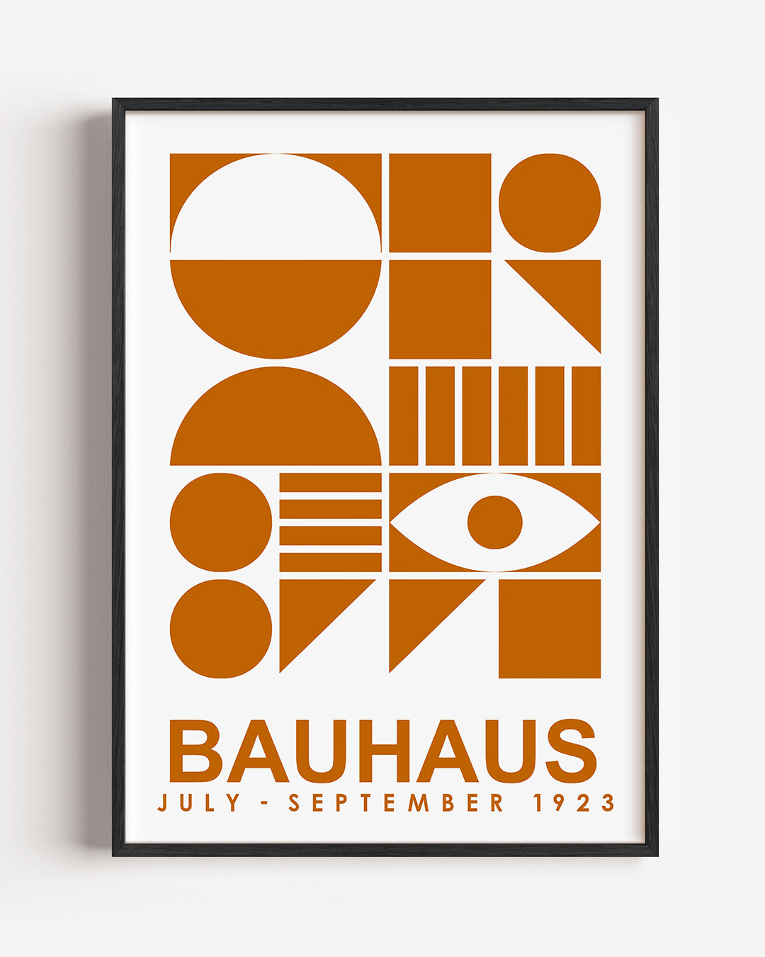 Vormen en vlakken – staande Bauhaus poster als wanddecoratie