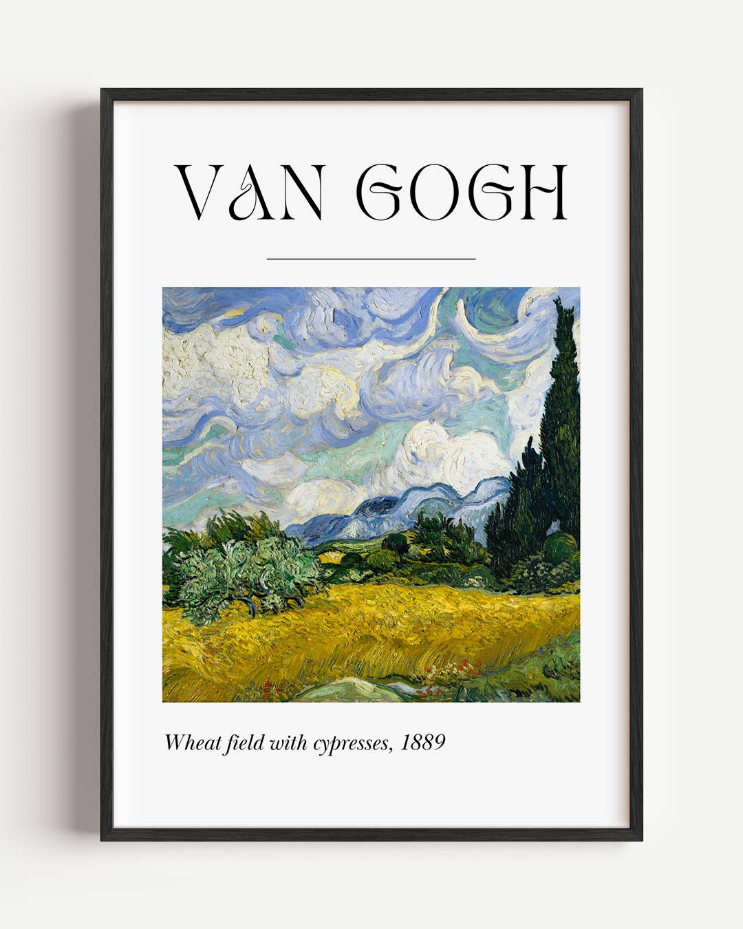 Van Gogh Landschap – abstracte portret poster als wanddecoratie