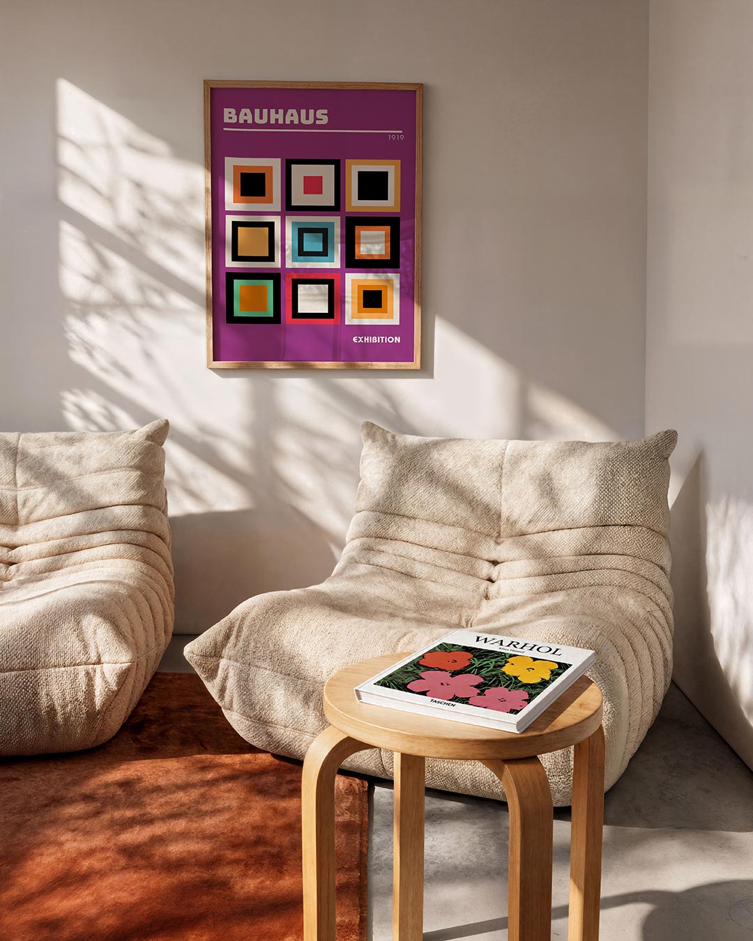 Vorm en kleur – geometrische Bauhaus poster in staand formaat