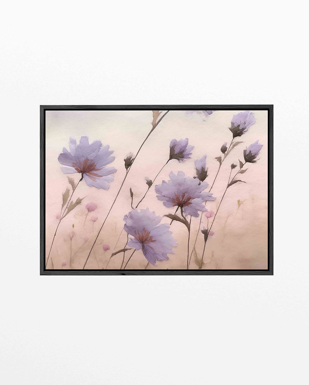 Bloemen in pasteltinten – liggend bloemen kunstwerk