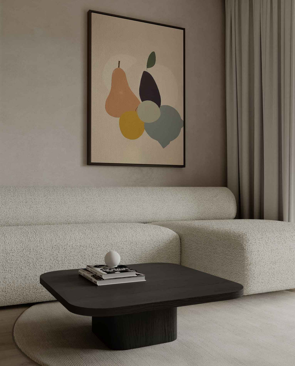 Abstracte Vruchtenexplosie – canvas kunstwerk als wanddecoratie