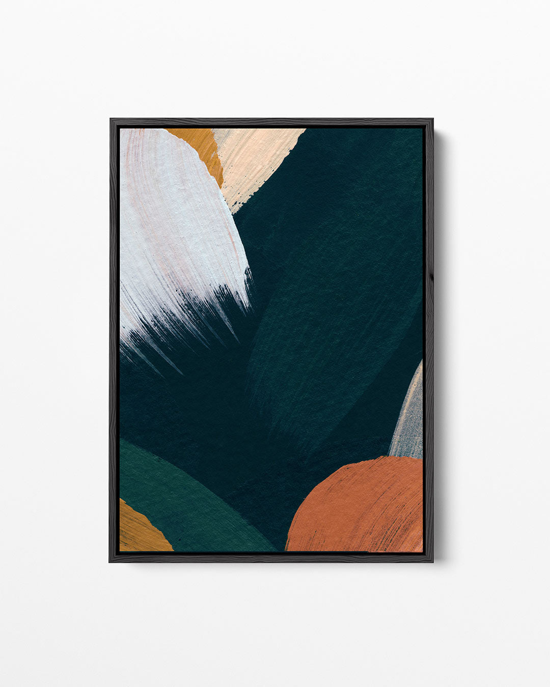 Dynamische kleurencompositie – staand wanddecoratie kunstwerk