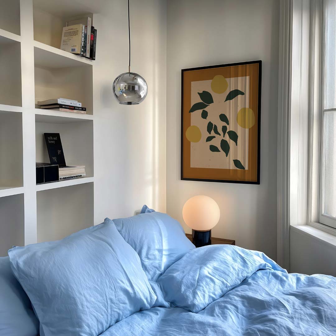 Abstracte Natuurvormen – staande muurposter met bloemen