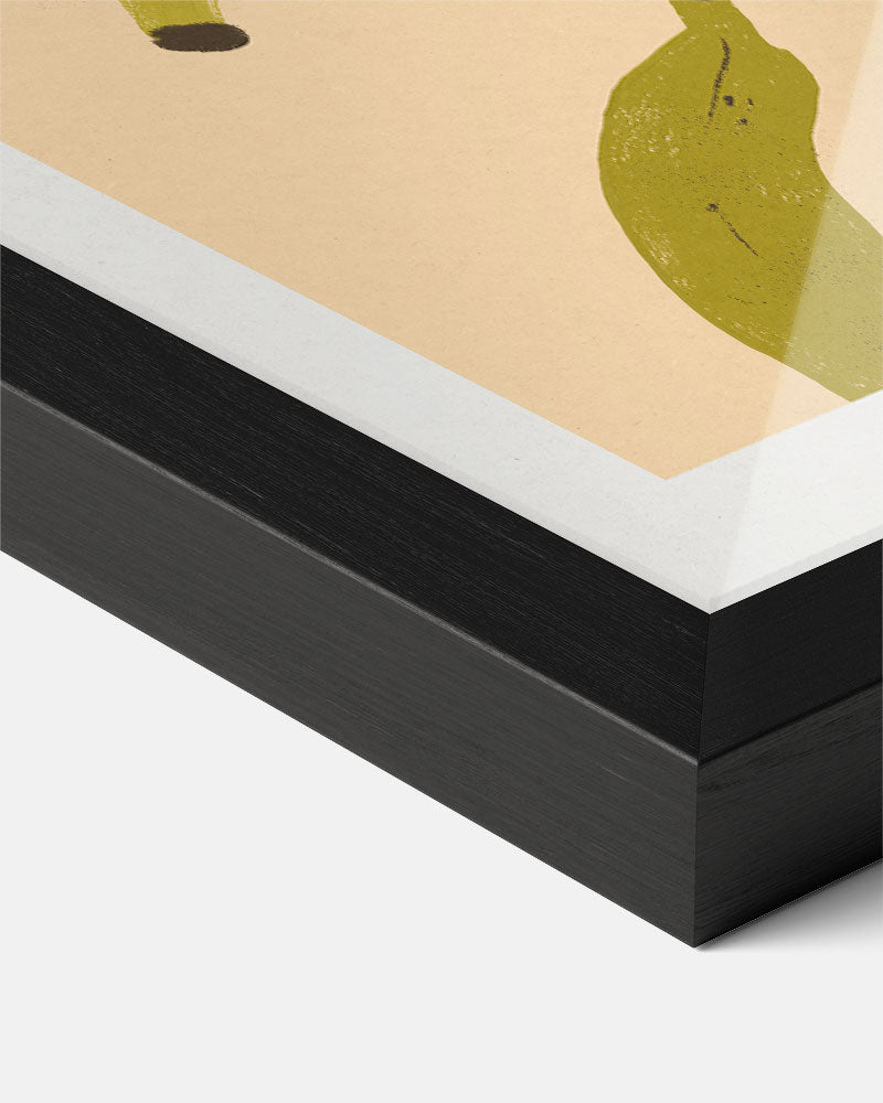 Vrolijke Bananen – staande muurposter voor keuken of eethoek