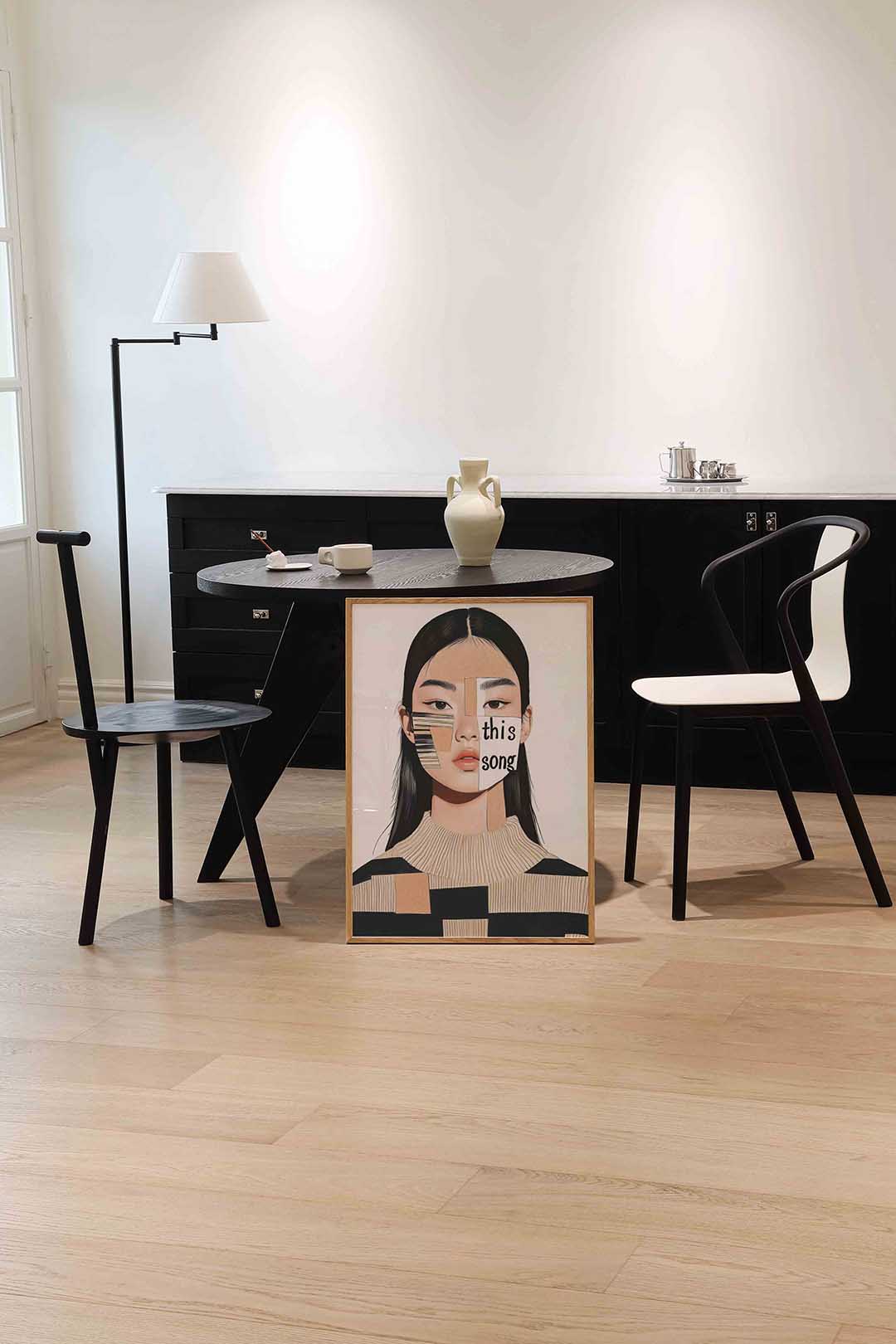 Portret met tekst – moderne wandkunst als portret poster