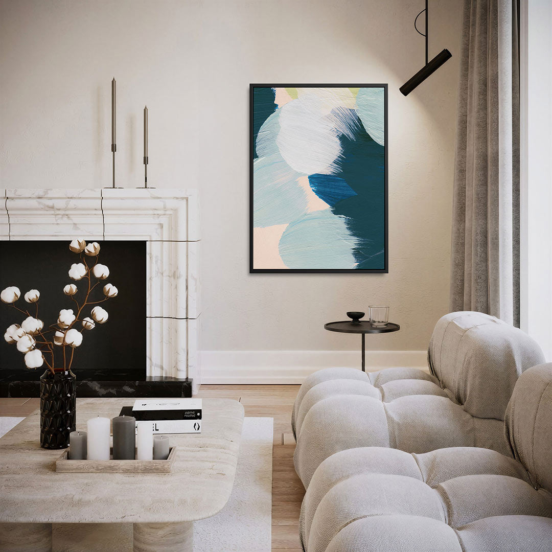 Kleurencompositie – moderne staande wandkunst