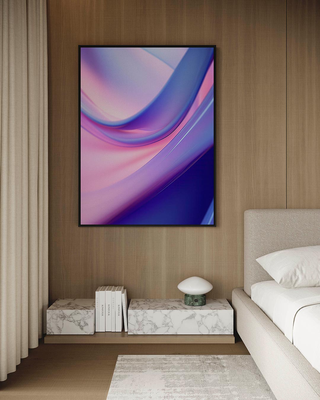 Vloeiende kleuren – Overgangen – kunstwerk op canvas, dibond of plexiglas
