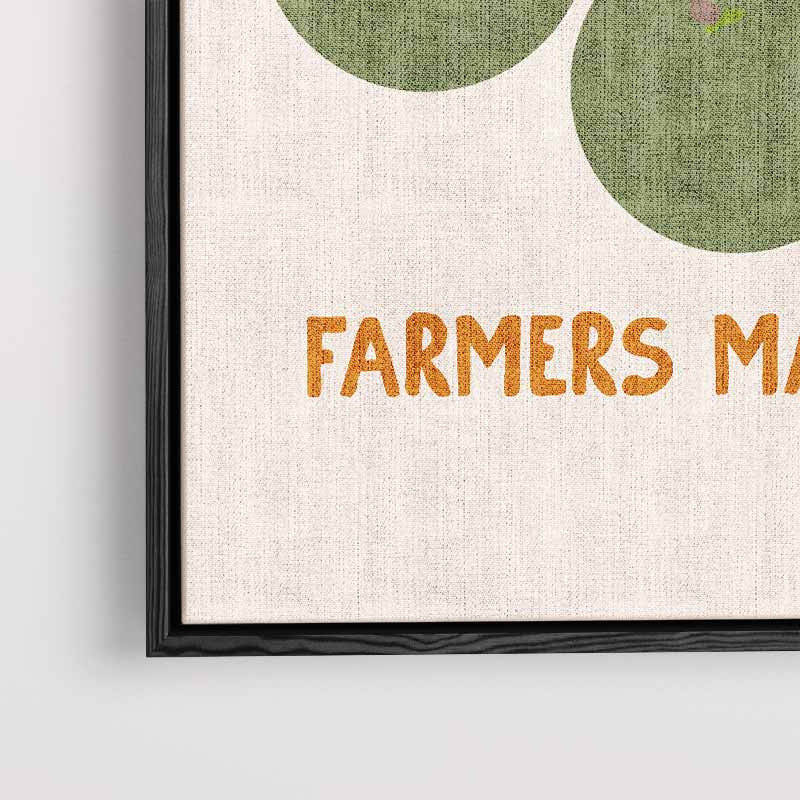 Groene Appelmarkt – kunstwerk met zwarte baklijst