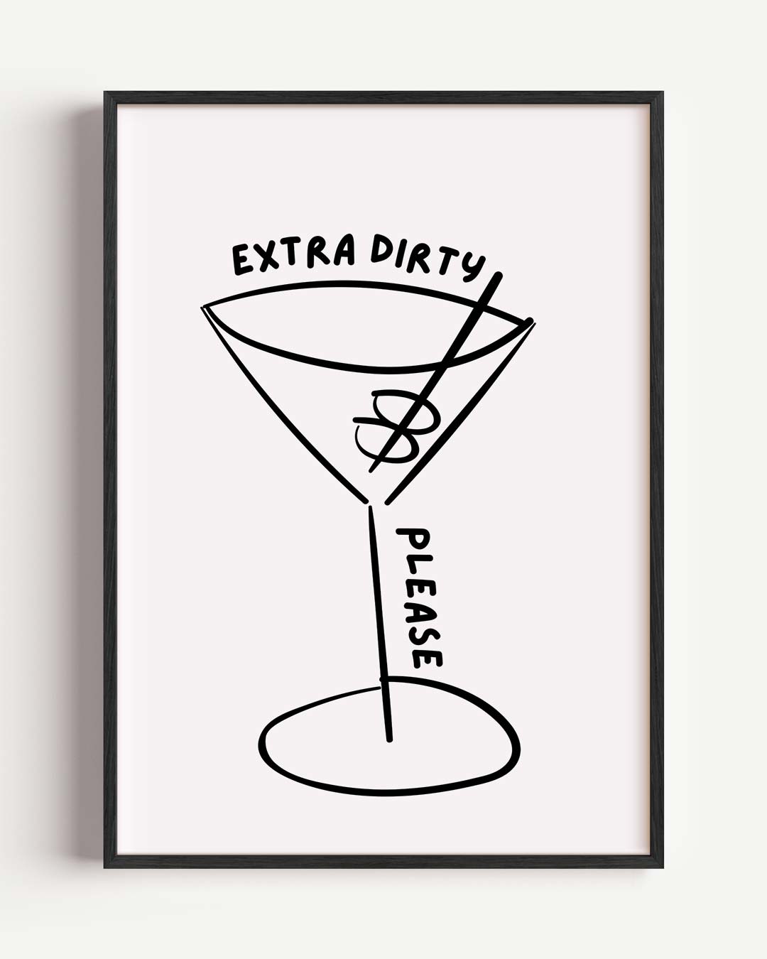 Extra Dirty Please – zomer portret poster als wanddecoratie