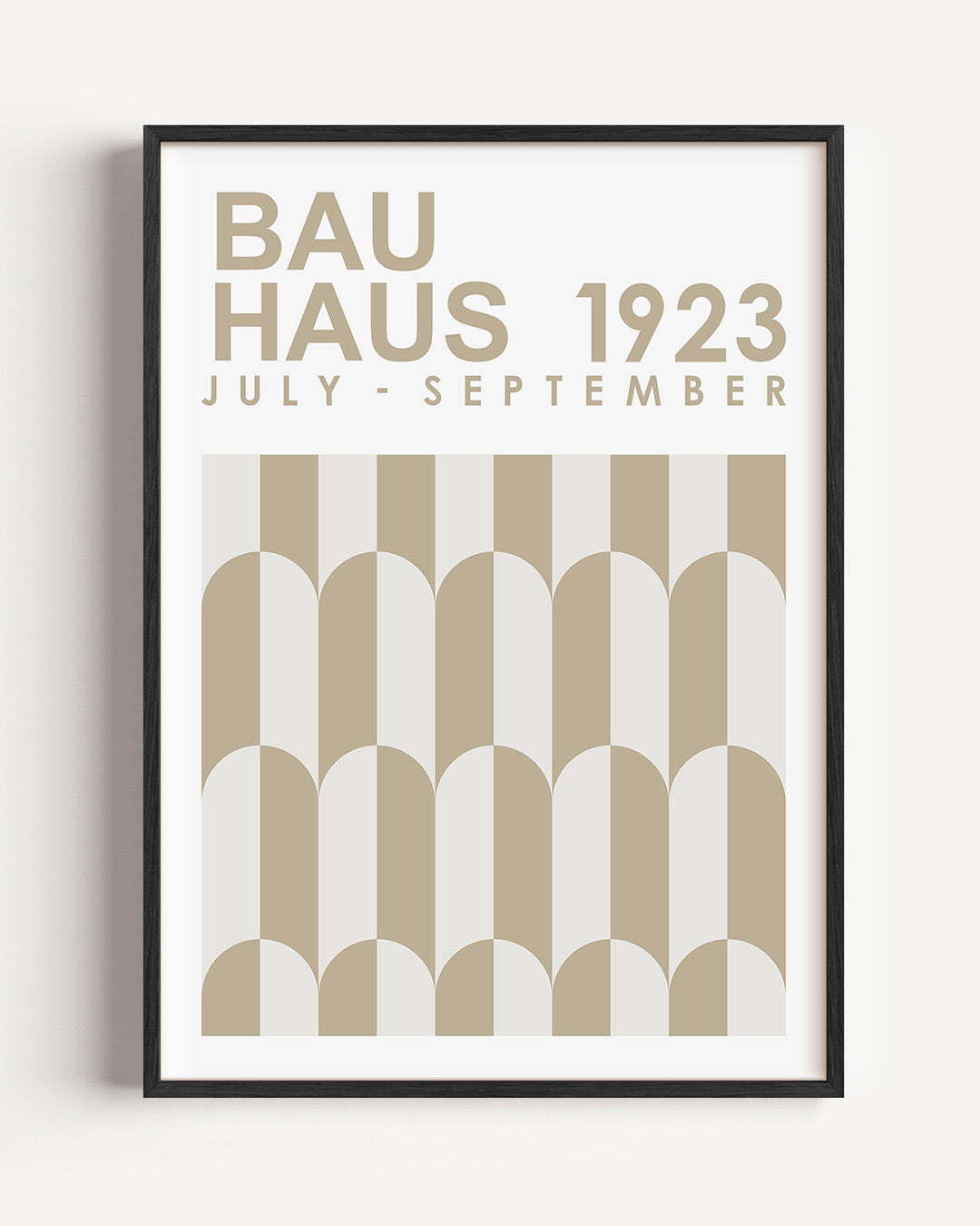 Vorm en ritme – staande Bauhaus poster als wanddecoratie