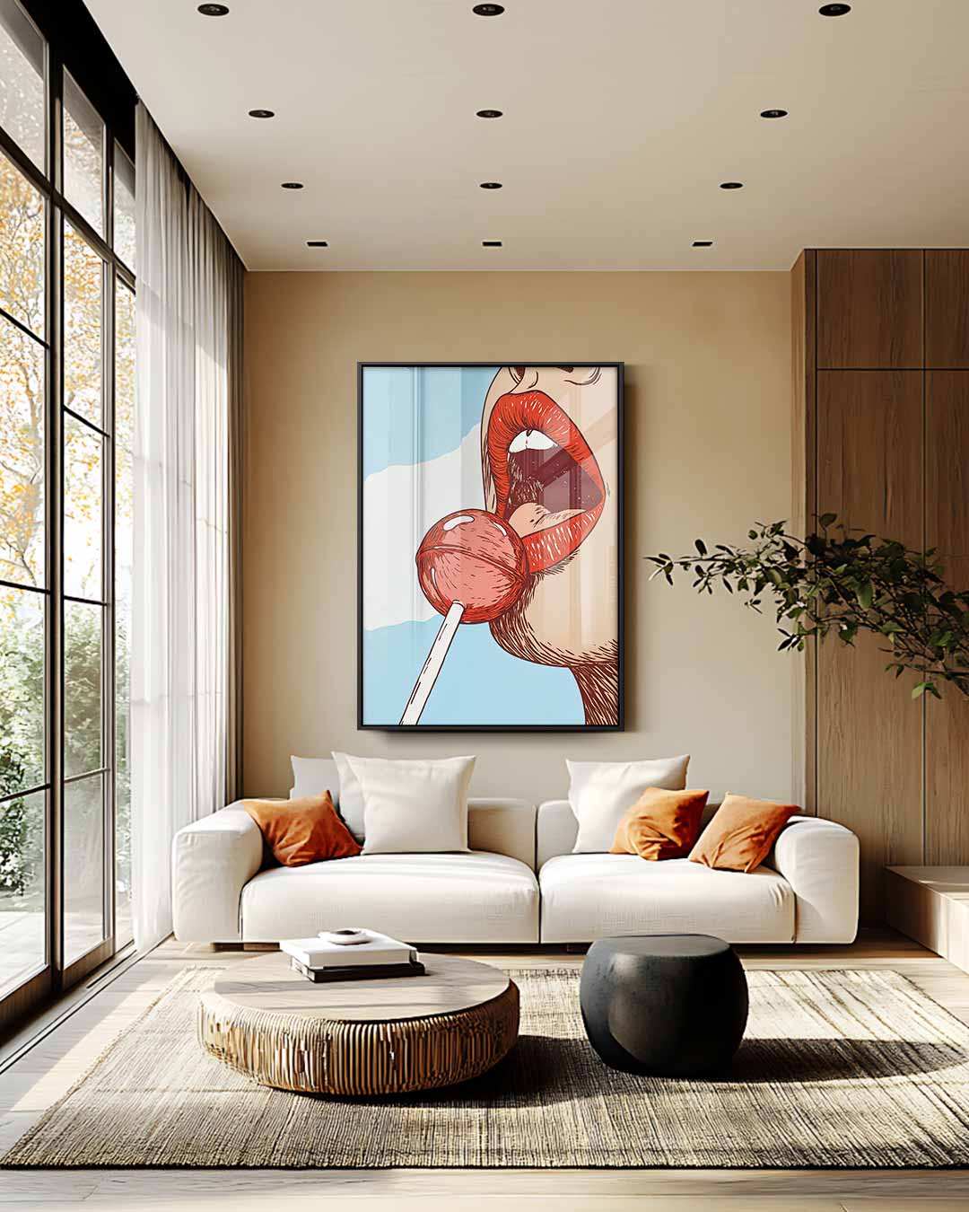 Zoete Verleiding – modern portret kunstwerk van WallArtistic