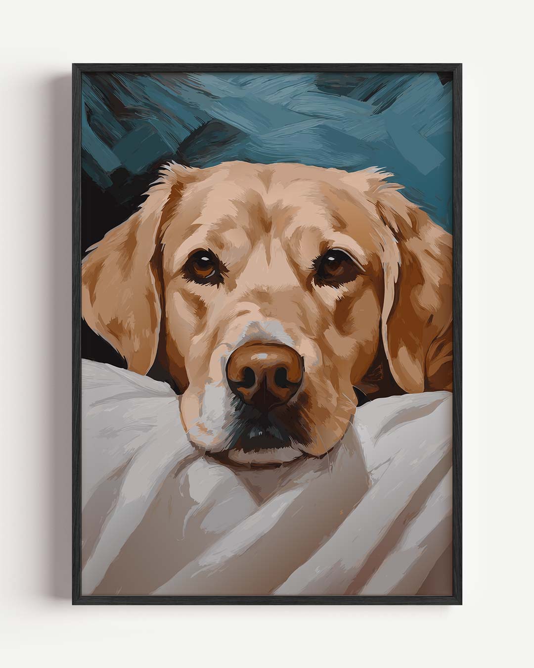 Knusse Labradors Dierenposter – dieren portret poster als wanddecoratie