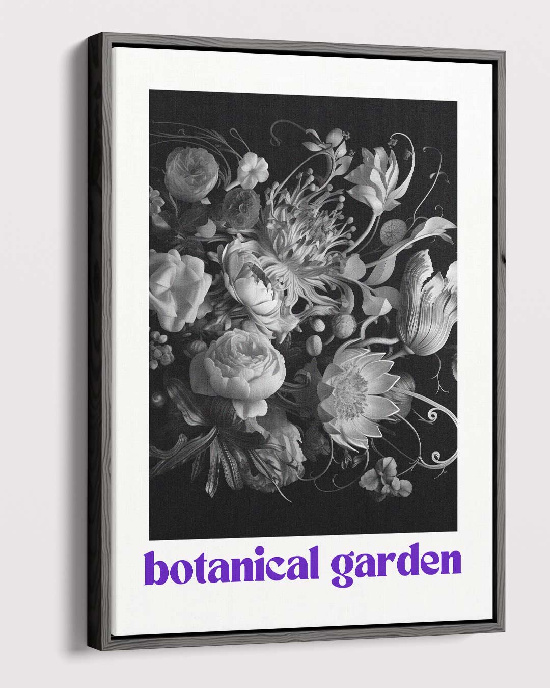 Botanische Tuin Wandkunst – canvas wanddecoratie in portret formaat