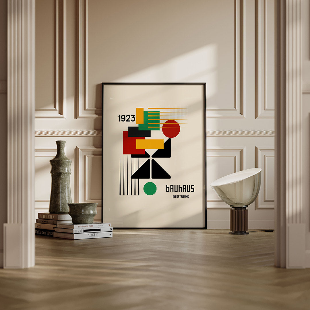 Vorm en kleur – moderne Bauhaus wandkunst als poster