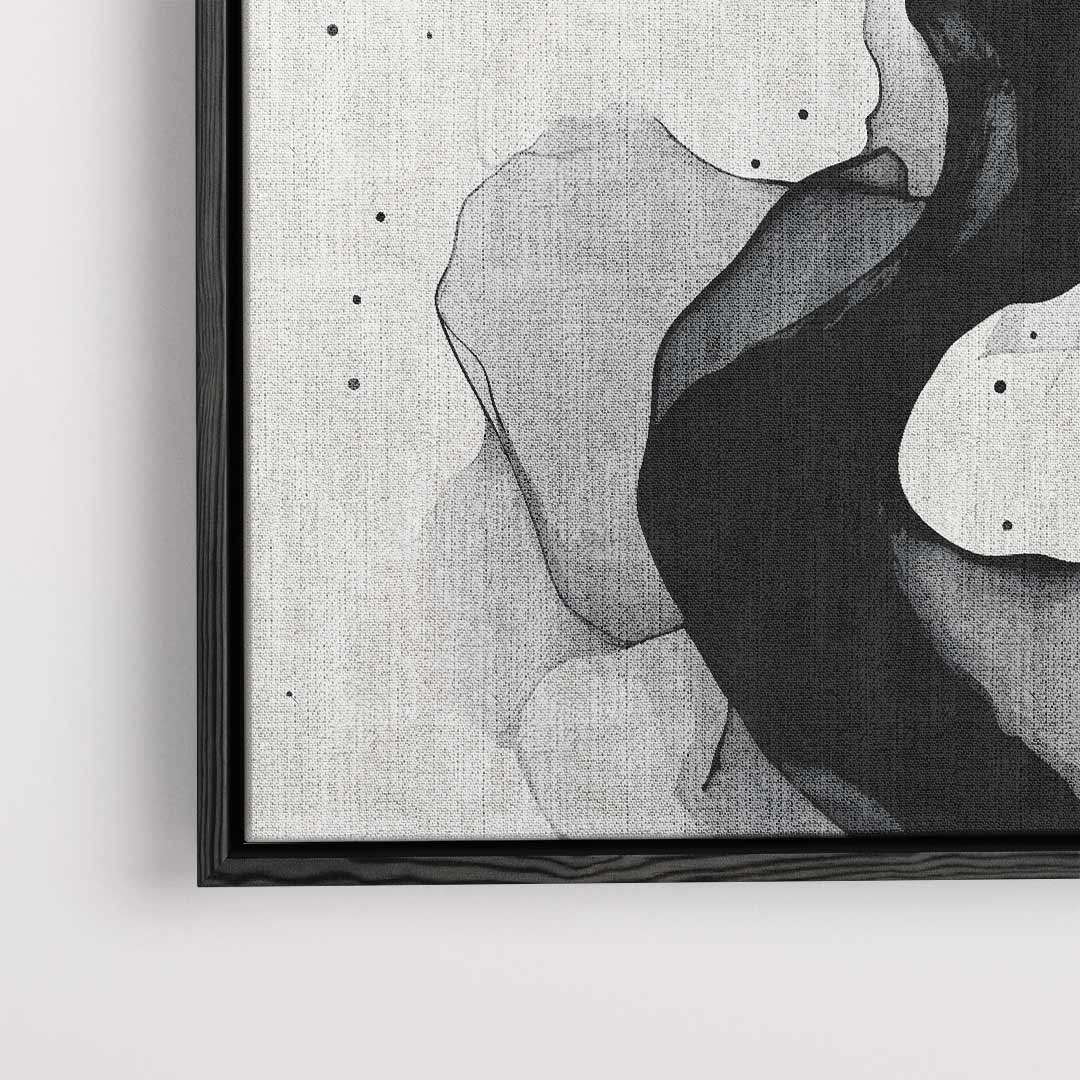 Golvend Grijs – dibond kunstwerk als wanddecoratie