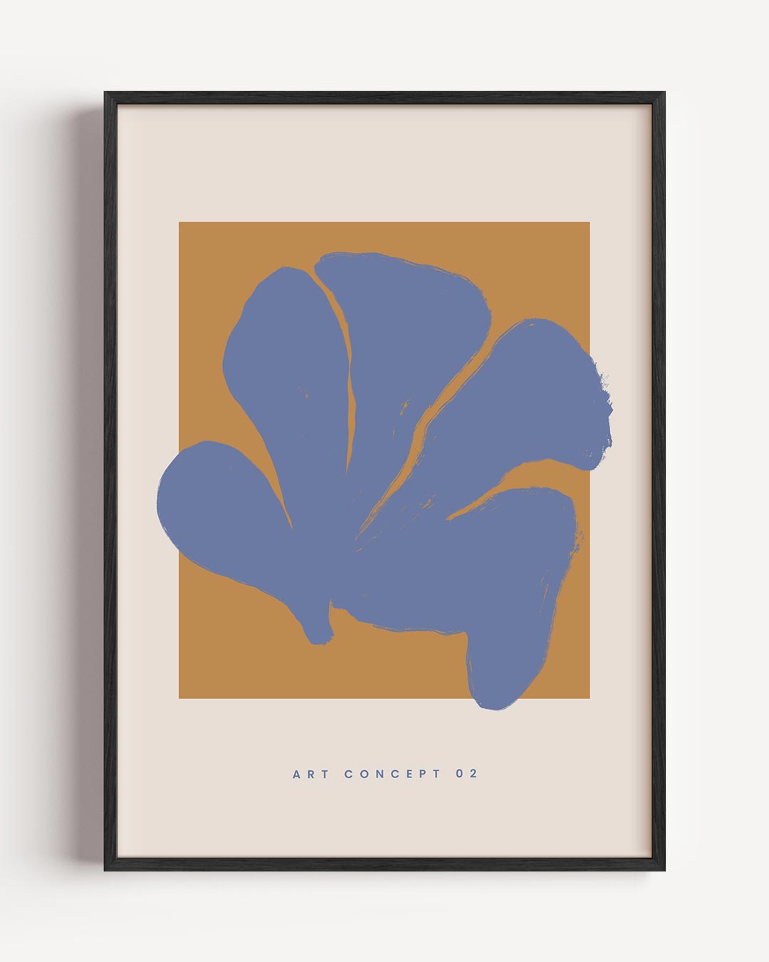 Abstracte Bloem Expressie – bloemen portret poster als wanddecoratie