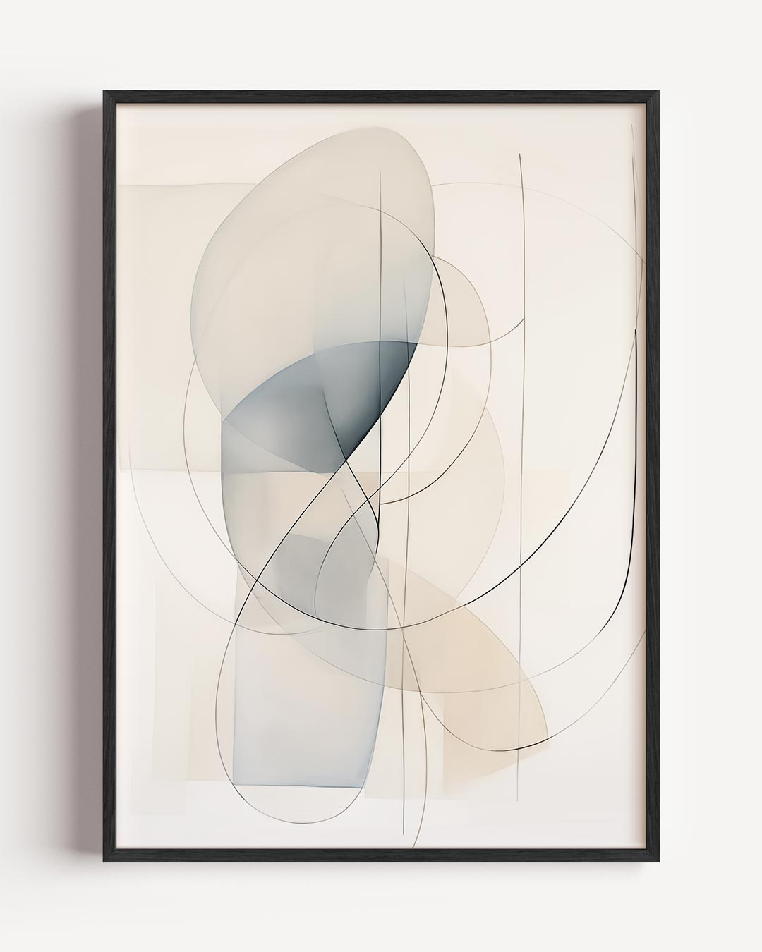 Moderne Abstracte Kunstposter – elegante portret poster als wanddecoratie
