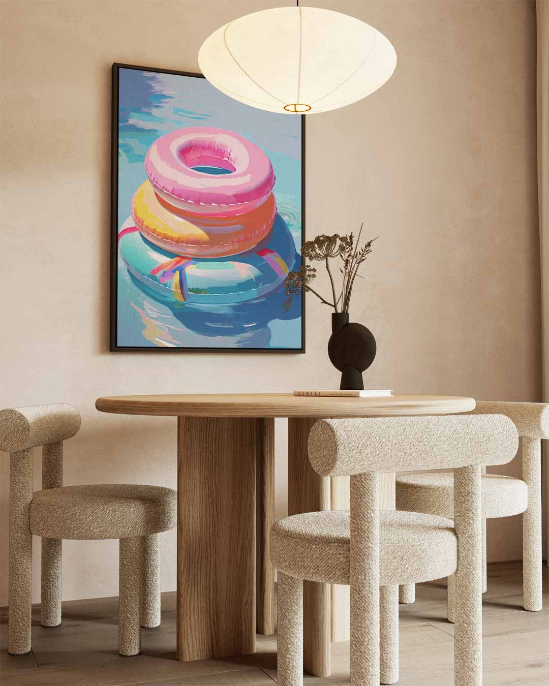 Drijvende Kleuren – staand kunstwerk voor modern interieur