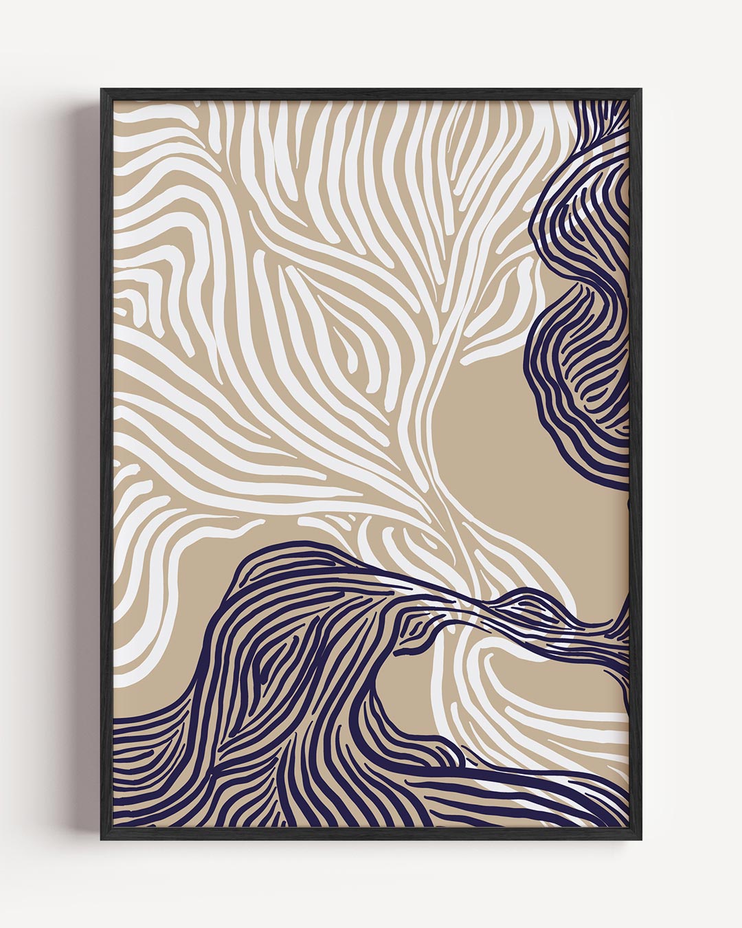 Dromerige Abstracte Zebra – abstracte portret poster als wanddecoratie
