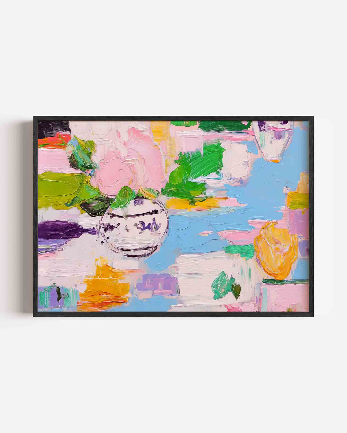 Bloemen in vaas – bloemen landscape poster als wanddecoratie