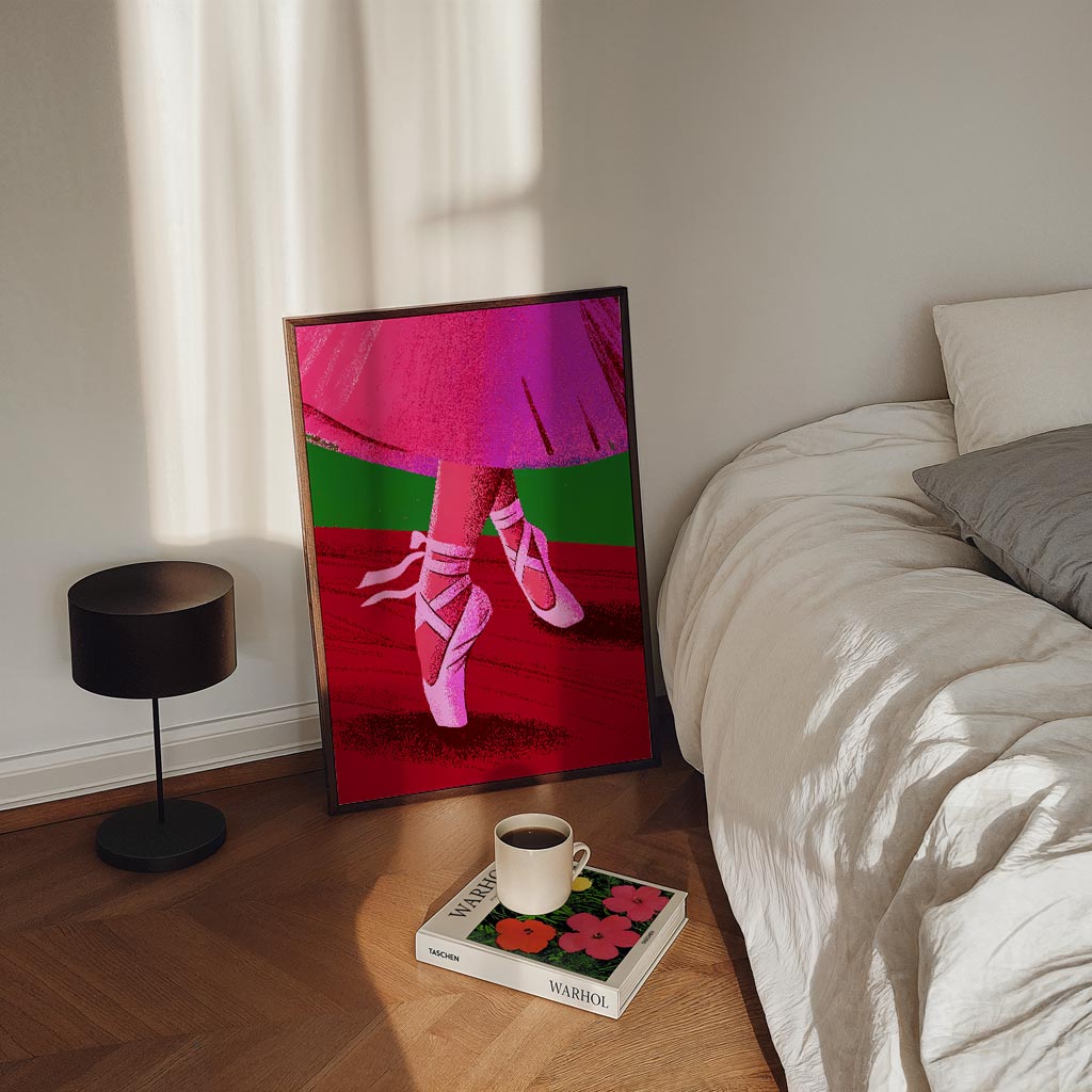 Dansende Schoonheid – staande zomer wanddecoratie van WallArtistic