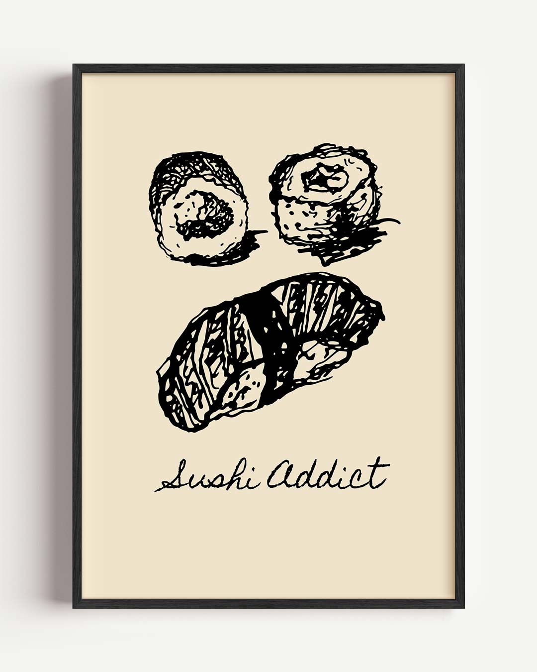 Sushi Addict – keuken portret poster als wanddecoratie