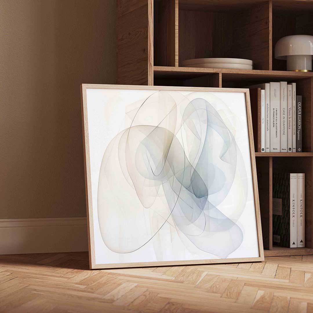 Abstracte vormen – moderne wandkunst met kleur en vormen als poster