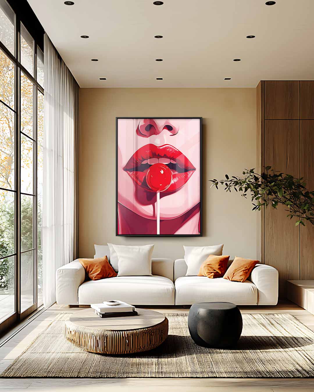 Pop Art Lolly Delight – staand kunstwerk voor modern interieur