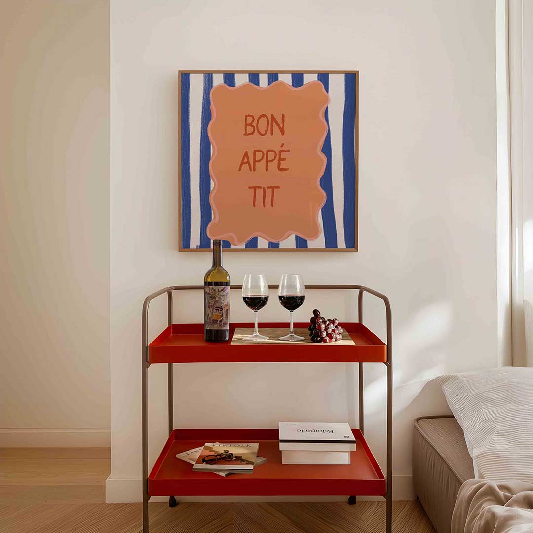 Abstracte – vierkante keuken wanddecoratie van WallArtistic