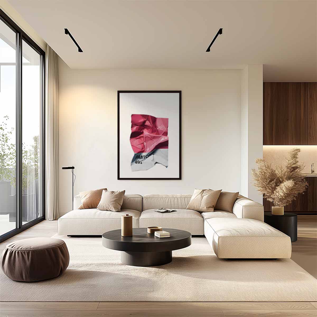 Crushed Pantone Art – staand kunstwerk voor modern interieur