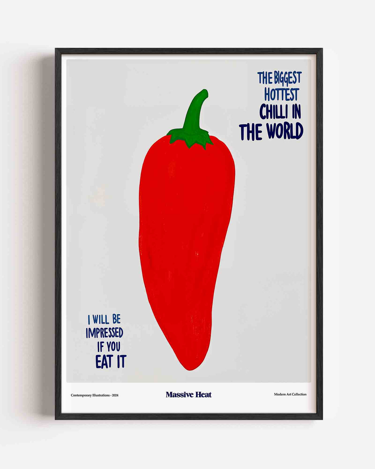Rode chilipeper – Pop Art en Streetart portret poster als wanddecoratie