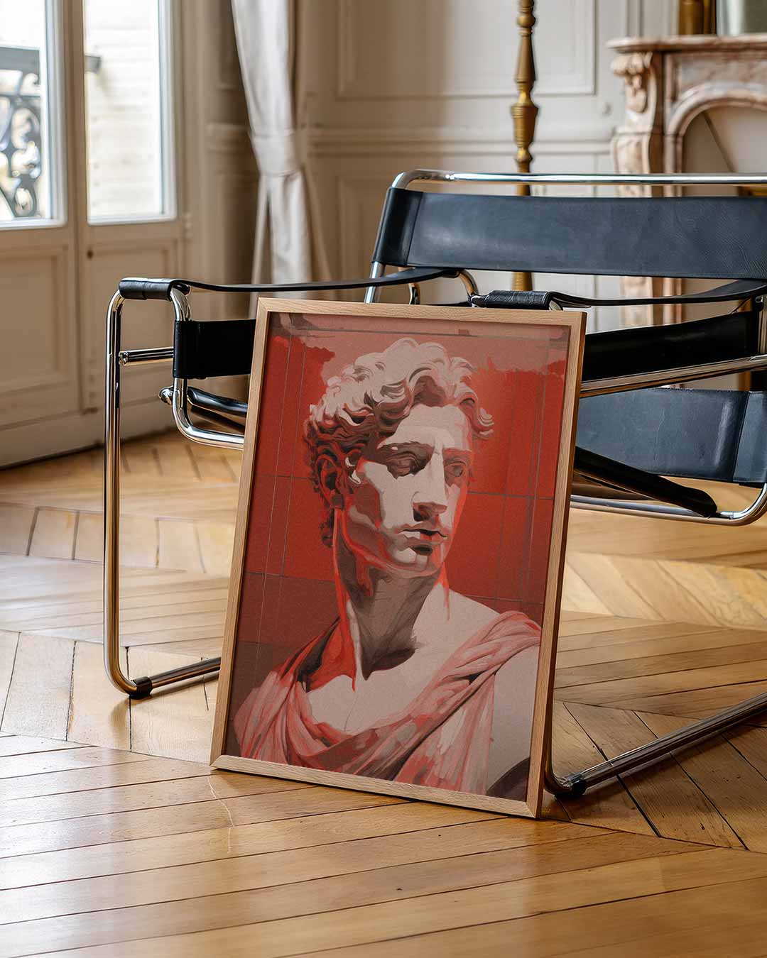 Stijlvolle Pop Art Beeldhouwwerken – urban poster in staand formaat