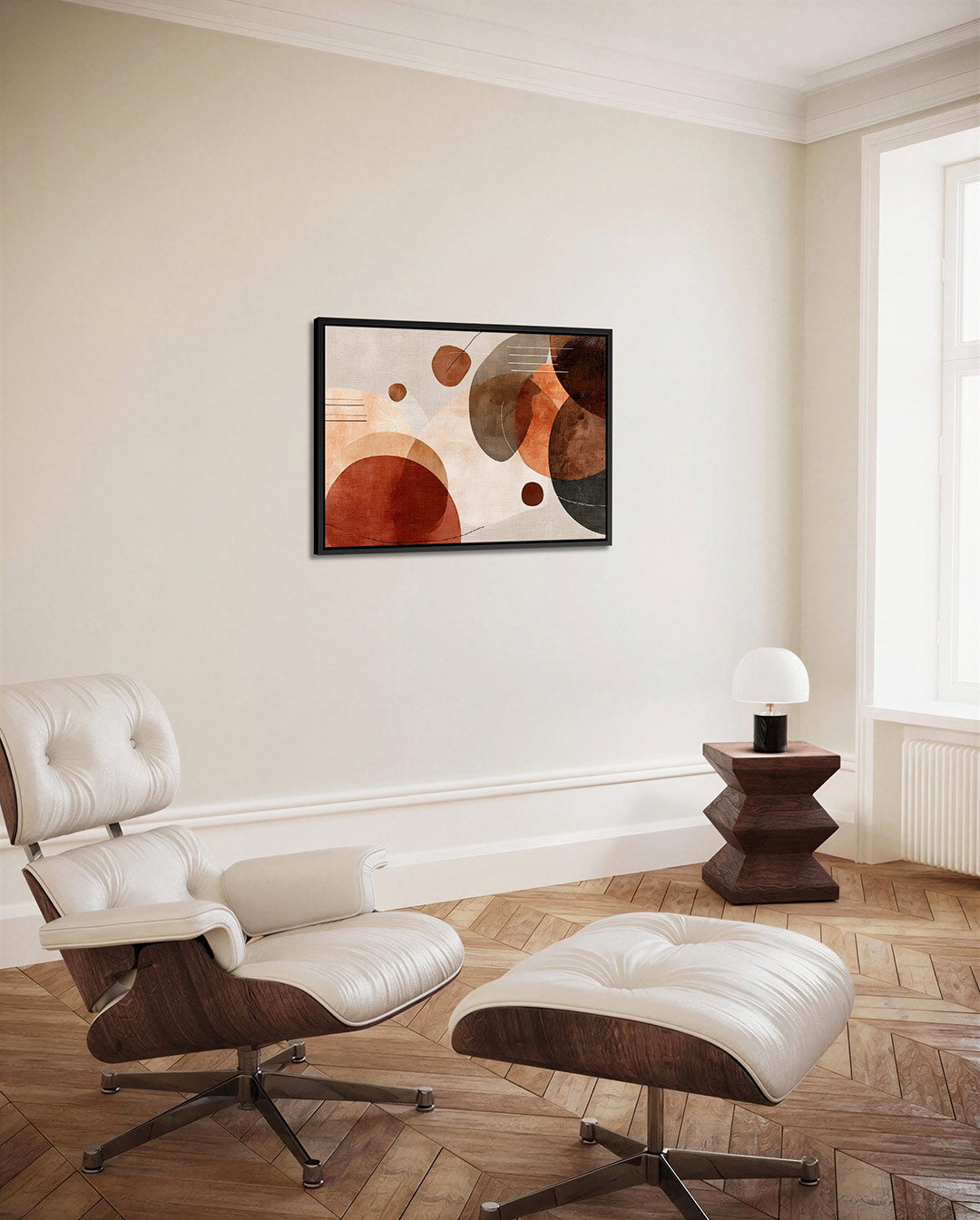 Organische vormen compositie – Lijnen – alternatieve weergave van het kunstwerk