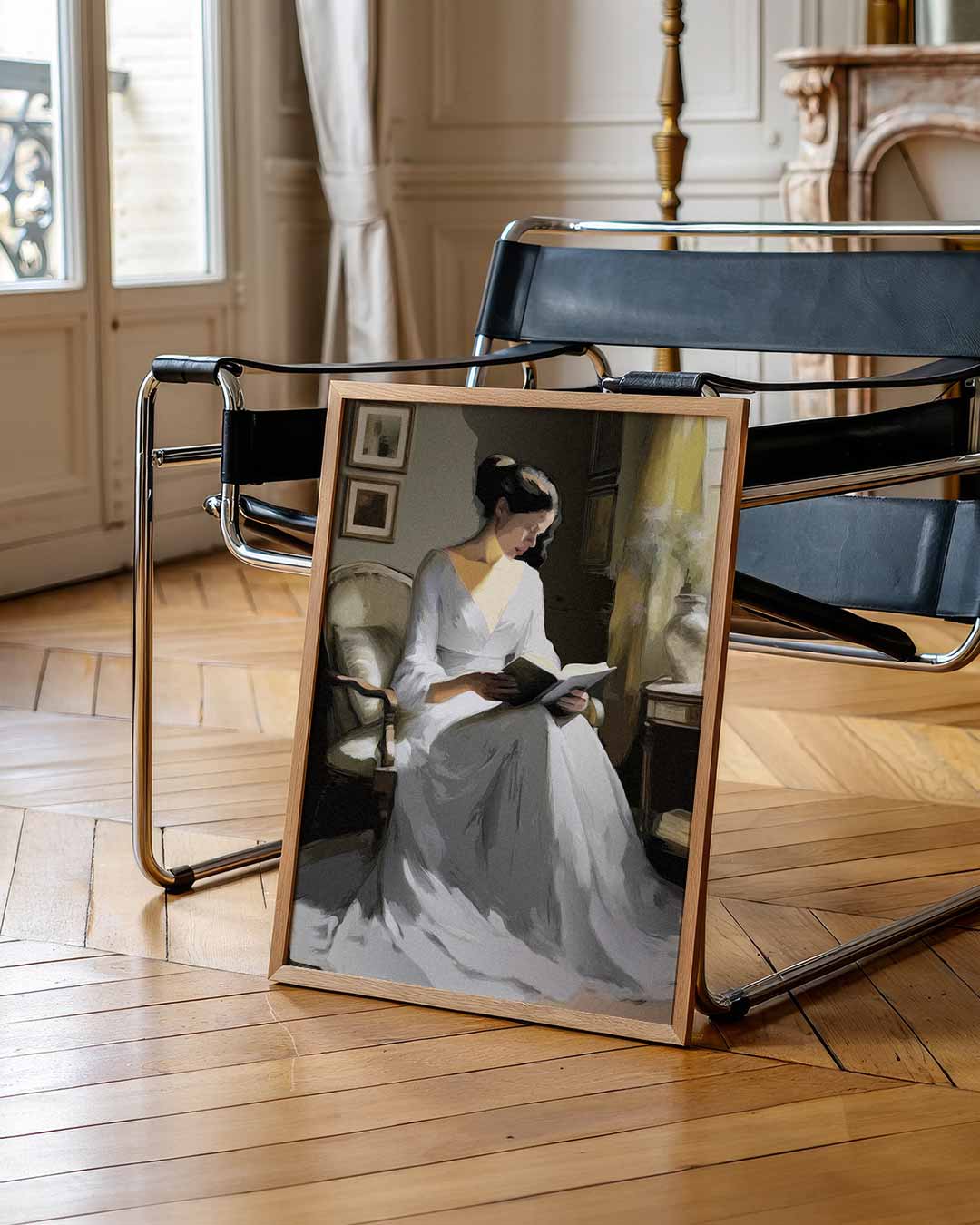 Elegante Leeshoek – staande muurposter voor Pasen