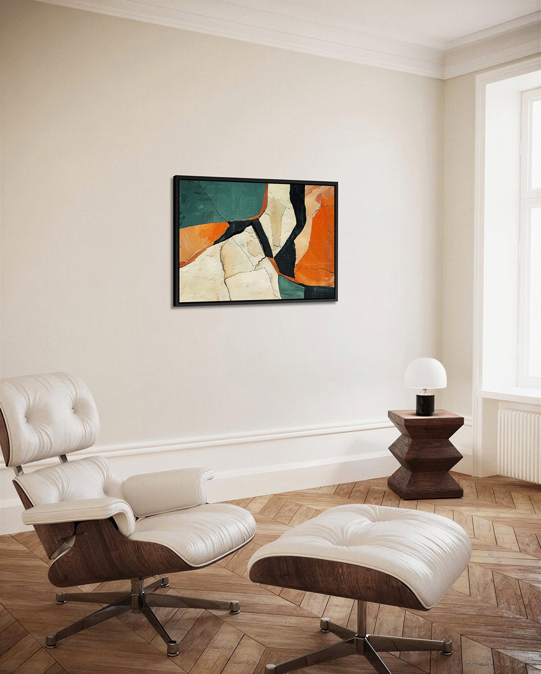 Dynamische vormen – Abstract kunstwerk – alternatieve weergave van het kunstwerk