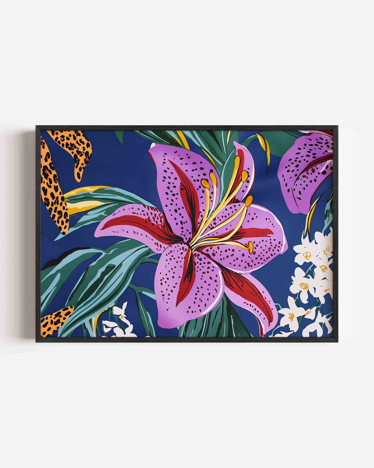 Bloemen en bladeren – jungle landscape poster als wanddecoratie
