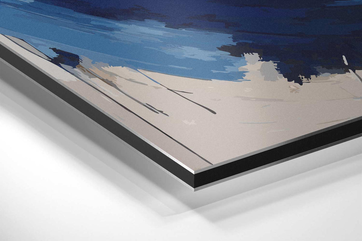 Blauwe Stroom – canvas kunstwerk als wanddecoratie