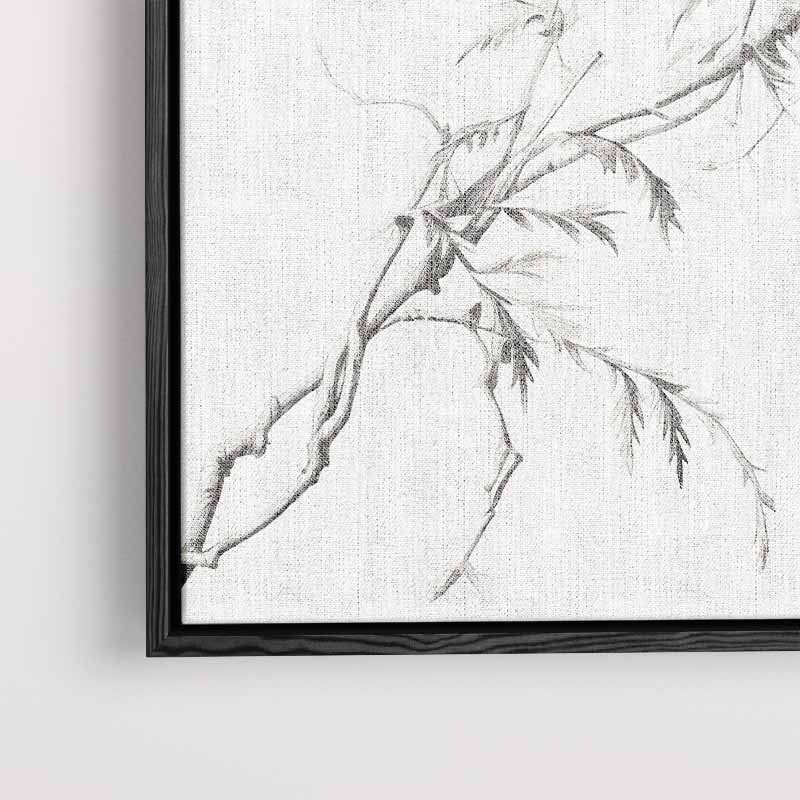 Bamboe in Potlood – staand kunstwerk voor modern interieur