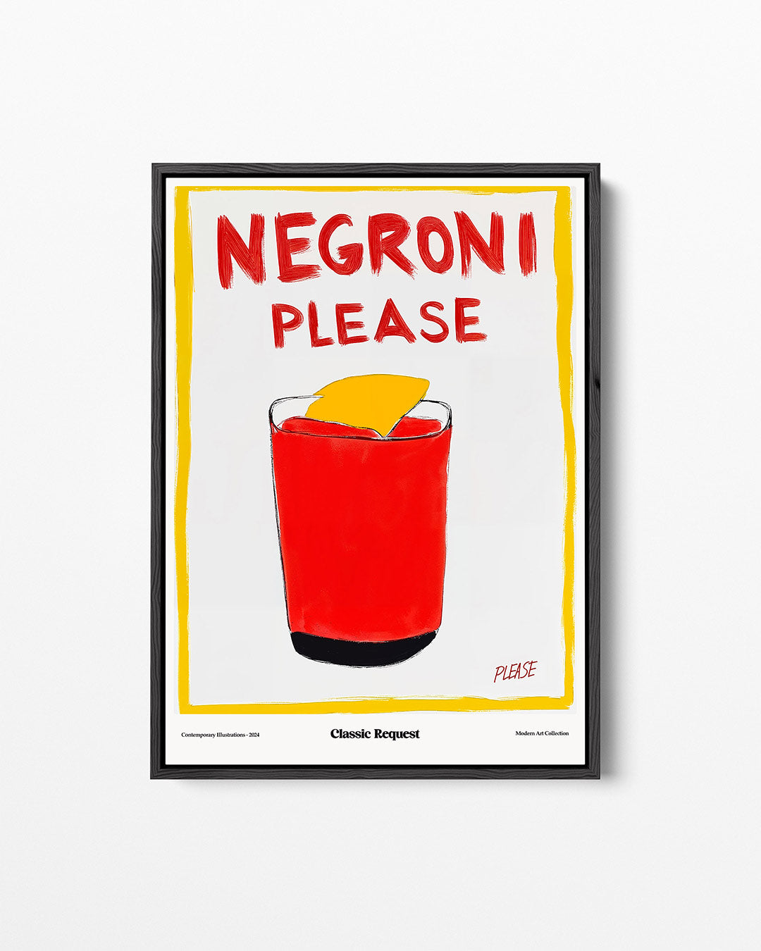 Vrolijke drank illustratie – staand wanddecoratie kunstwerk