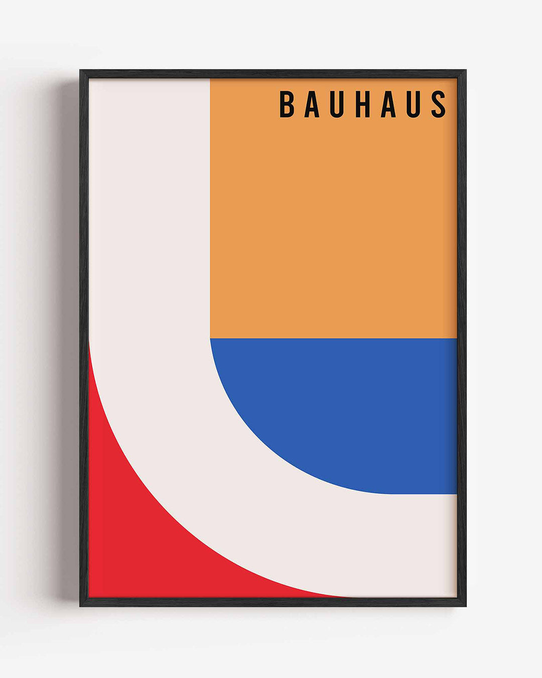 Vorm en kleur – staande Bauhaus poster als wanddecoratie