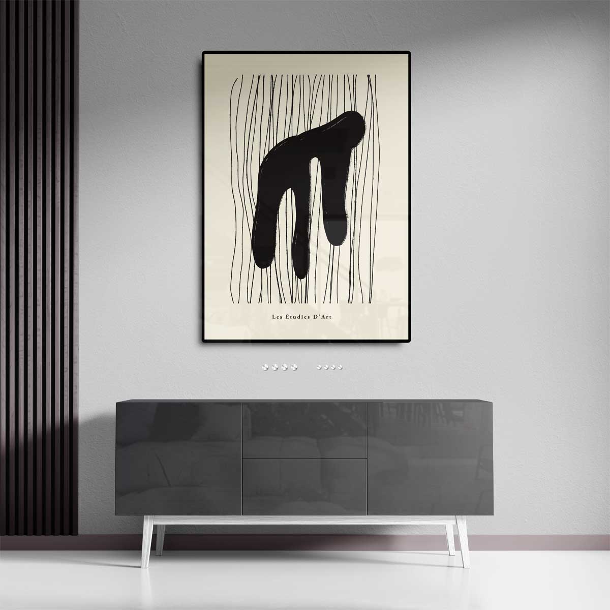 Speelse Schaduw Abstractie – staand kunstwerk voor modern interieur