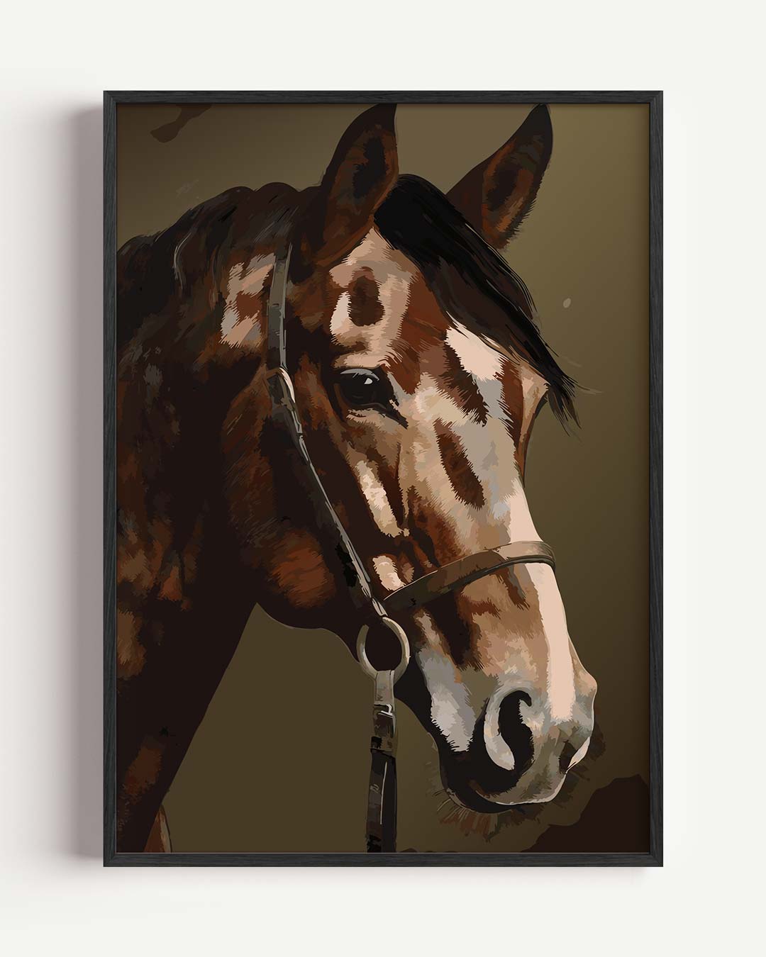 Elegante Paardenposter – dieren portret poster als wanddecoratie